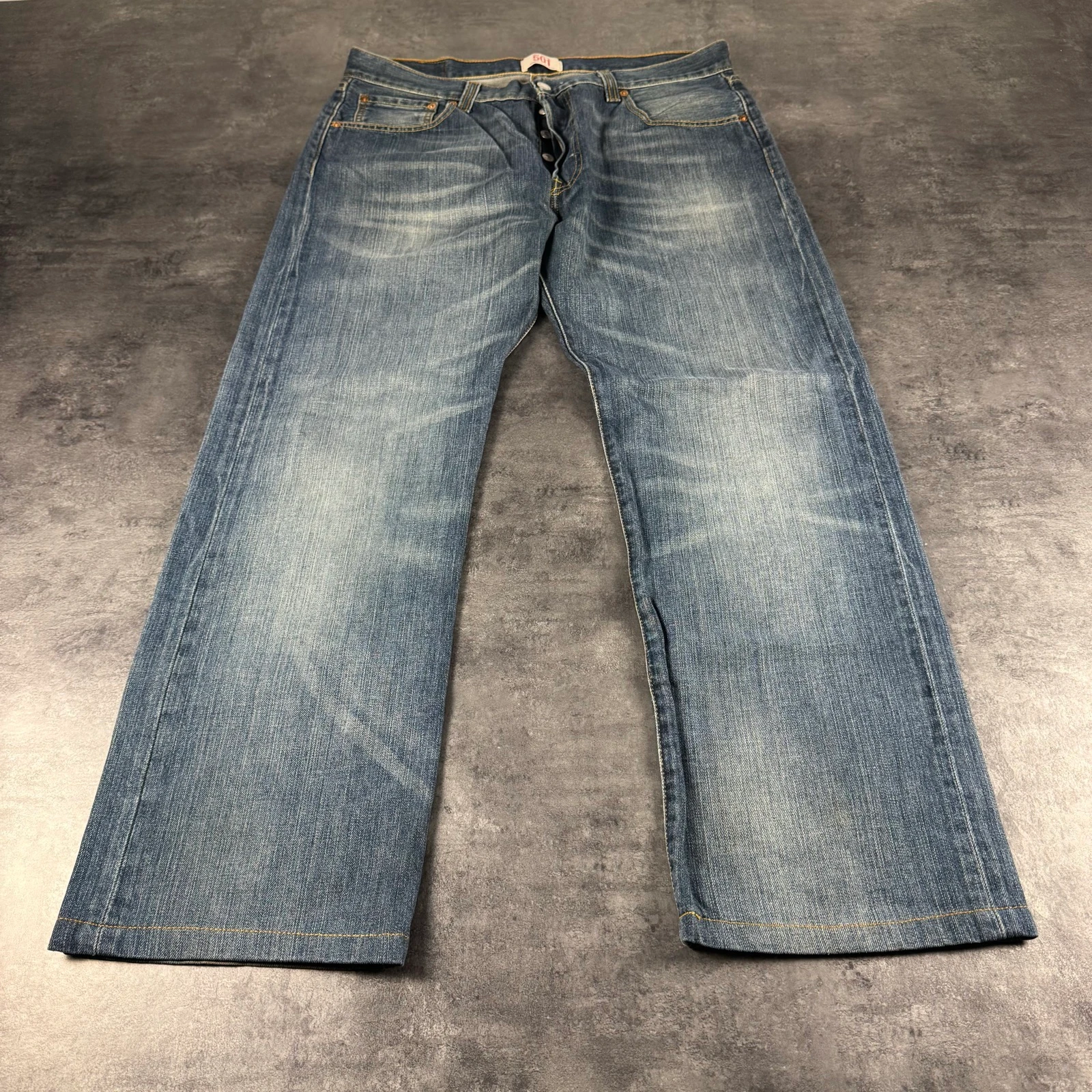 Levis 501 Baggy Fit Premium Vintage 90’s Made In USA Denim Trousers Japan Achieve – photo 7